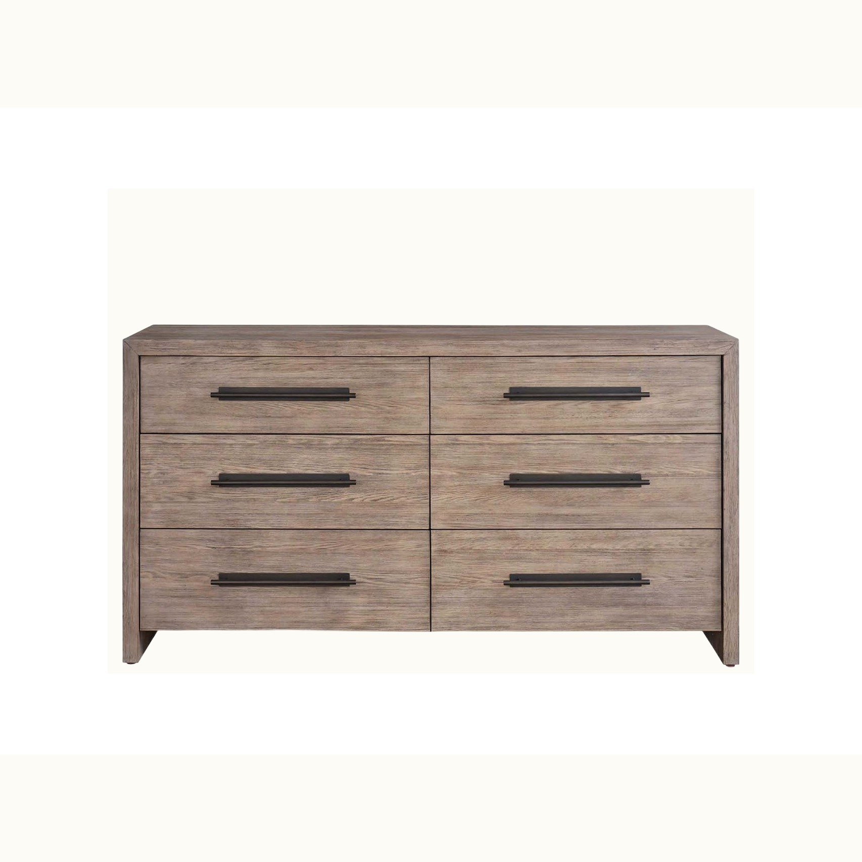 68 Warm Brown 6 Drawer Dresser