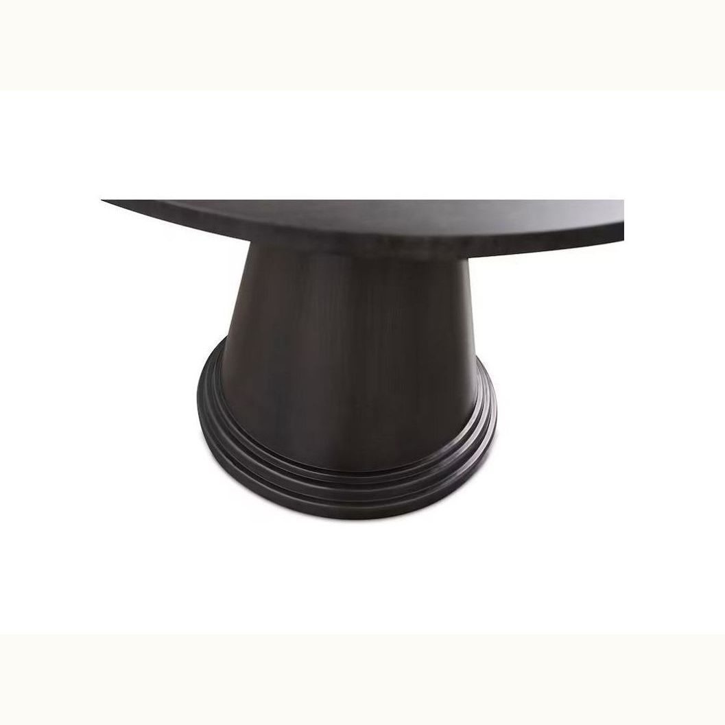 52 Round Leaf Pedestal Table