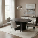 52 Round Leaf Pedestal Table