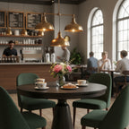 52 Round Leaf Pedestal Table