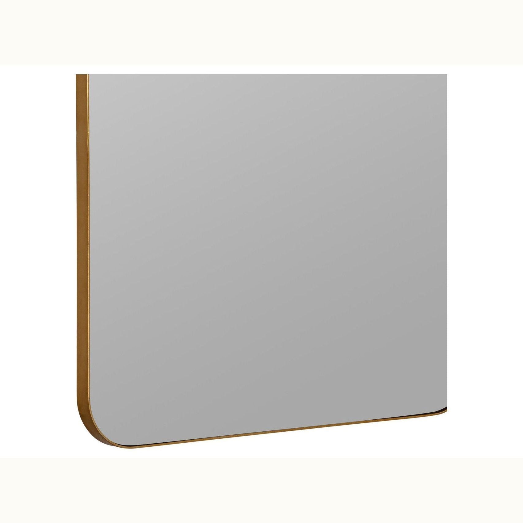 38 x 24 Gold Arched Mirror