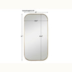21 x 41 Brass Mirror