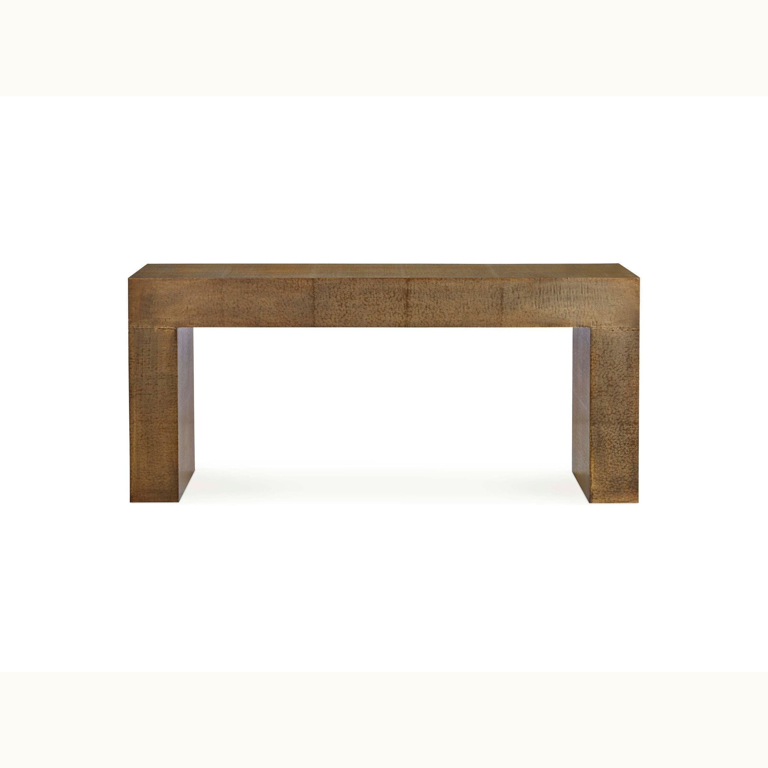 72 Hammered Copper Console Table