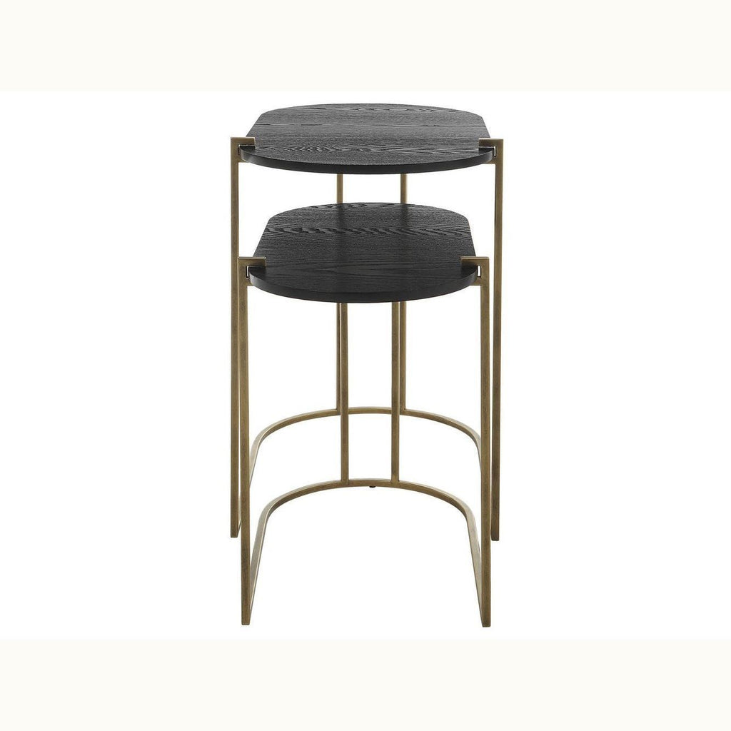 Antique Brass Nesting Tables