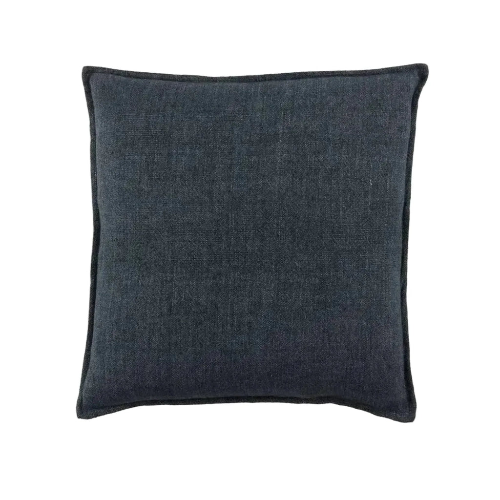 20x20 Blue Linen Down Pillow