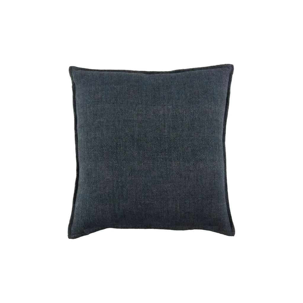 20x20 Blue Linen Down Pillow