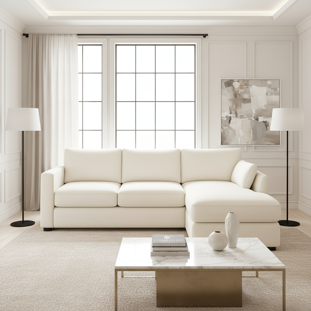 3 Pc. Custom Sectional with Chaise