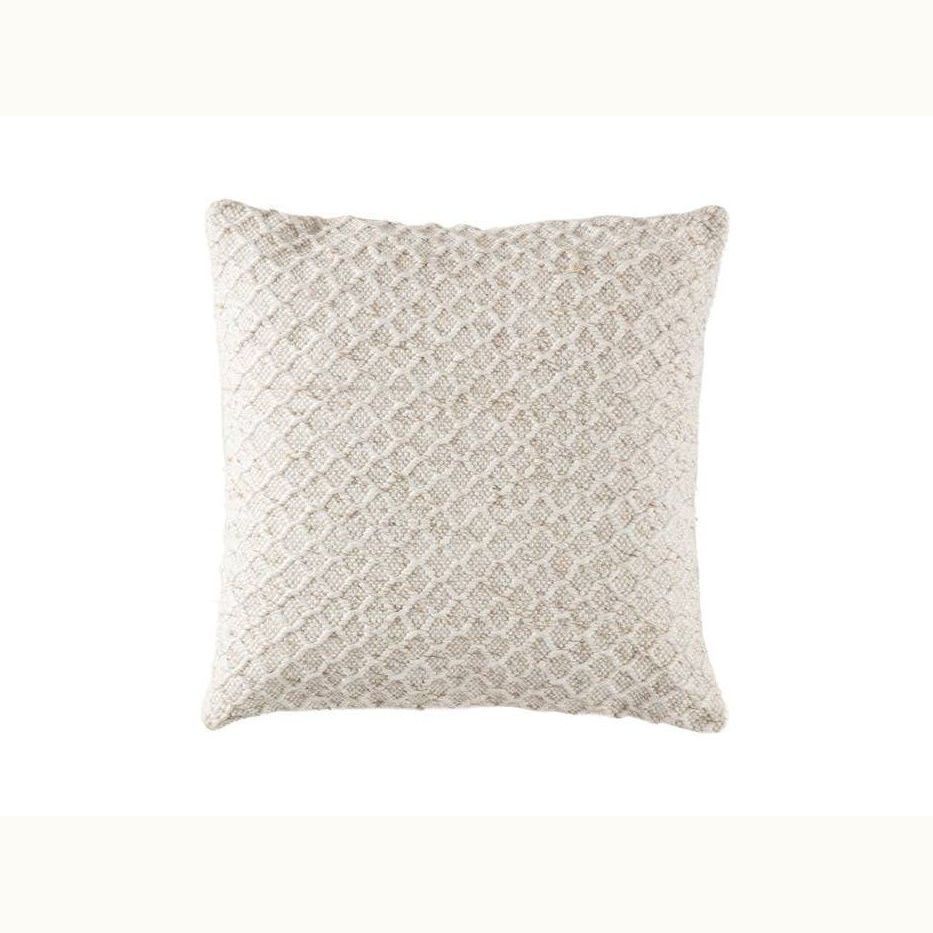 32 Knitted Gray Wool Pillow