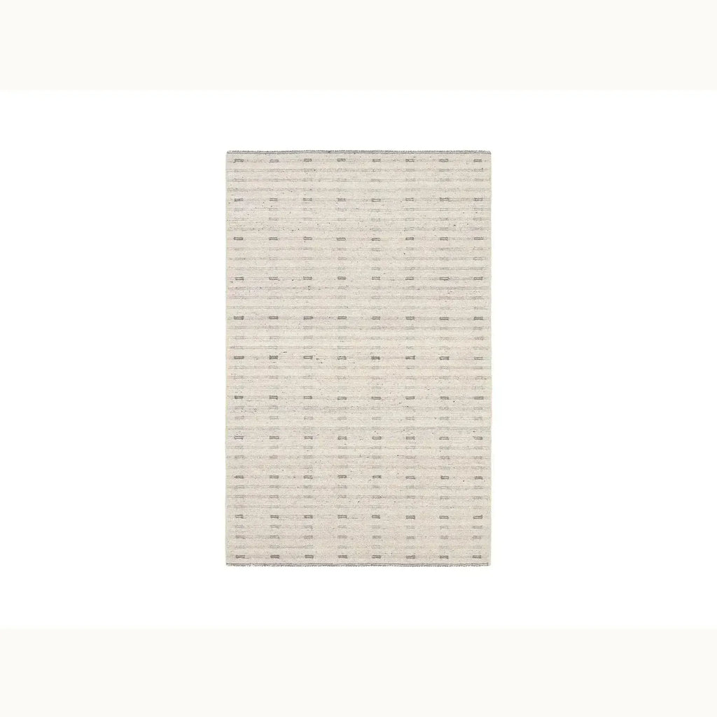 9' x 12' Ivory Wool Area Rug