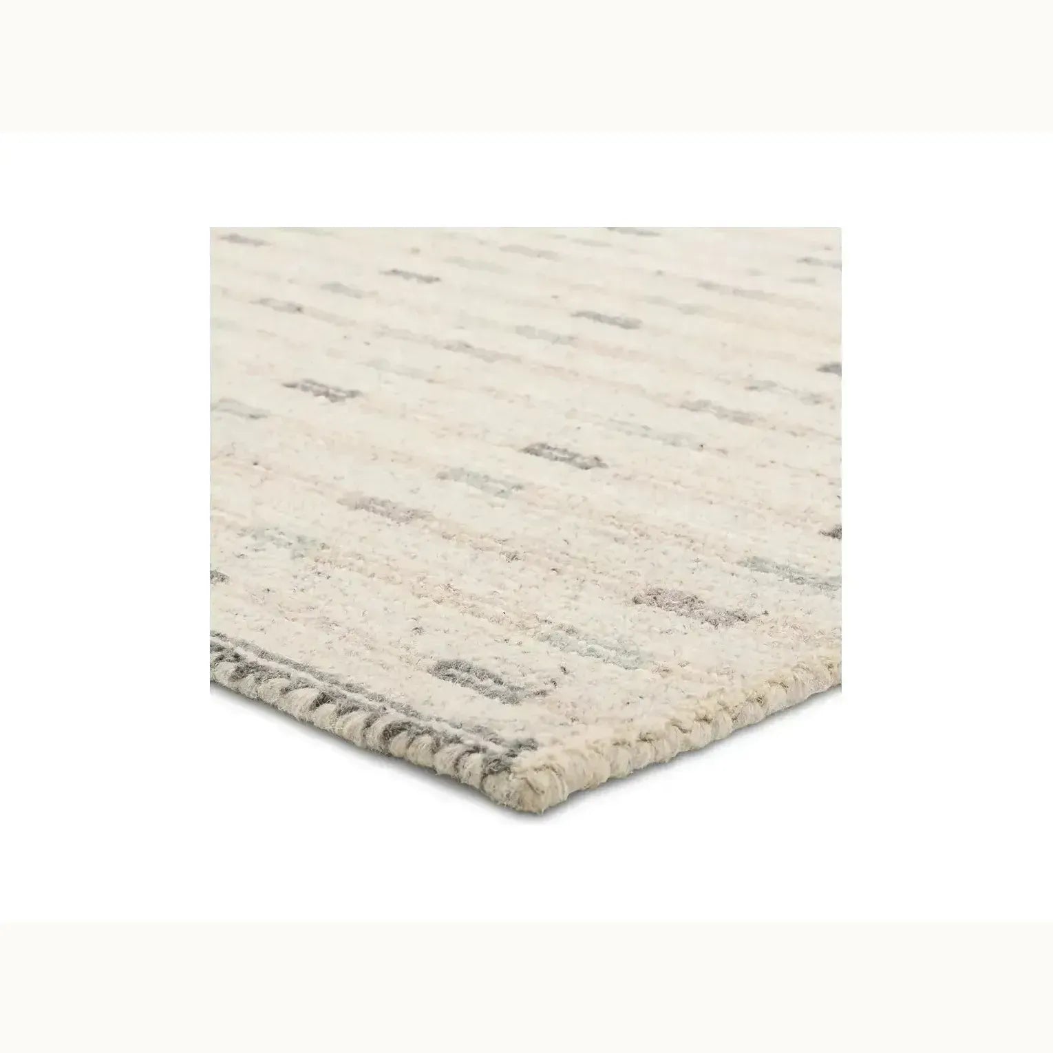 9' x 12' Ivory Wool Area Rug