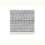 9' x 12' Slate Blue and Ivory Area Rug