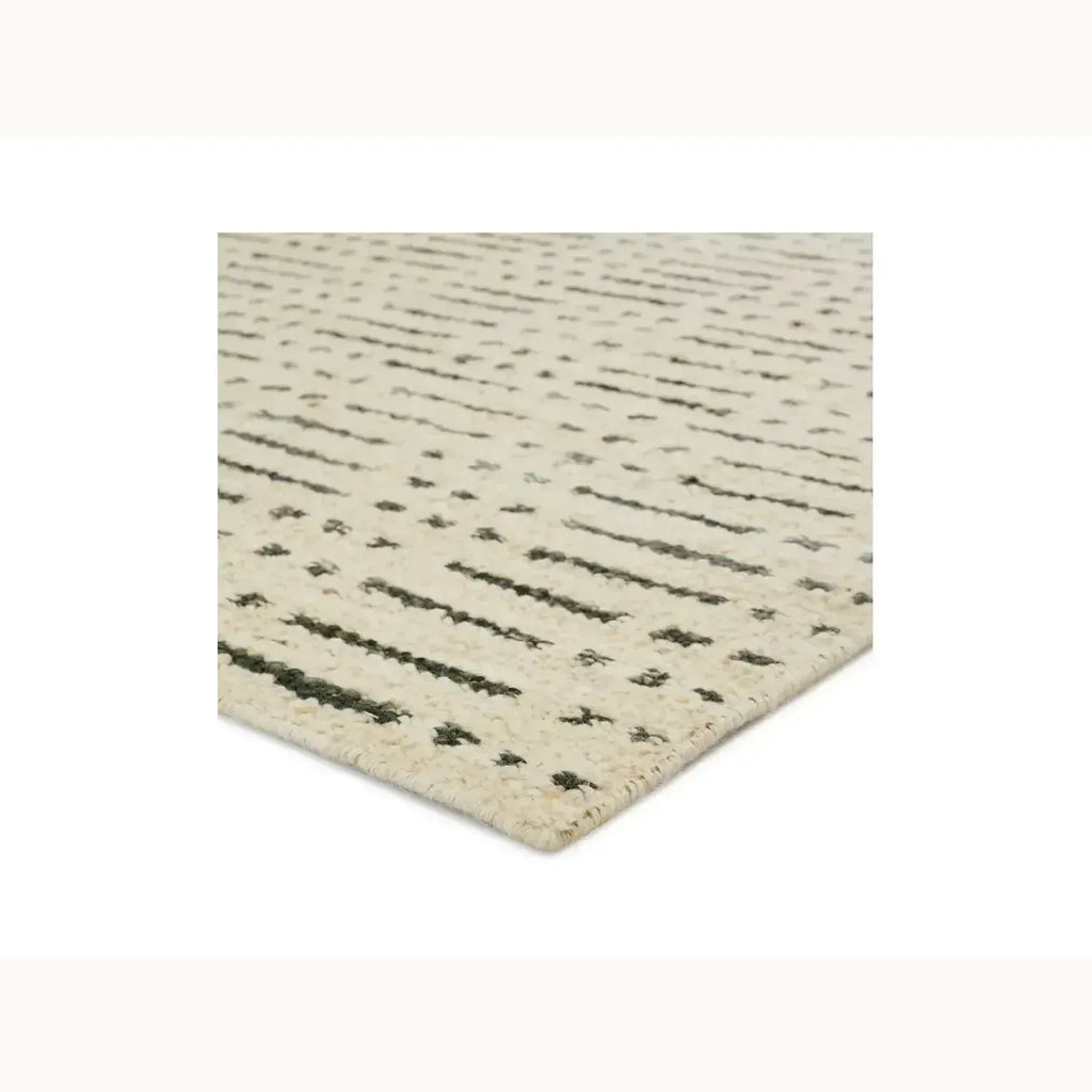 9' x 12' Ivory Wool Rug