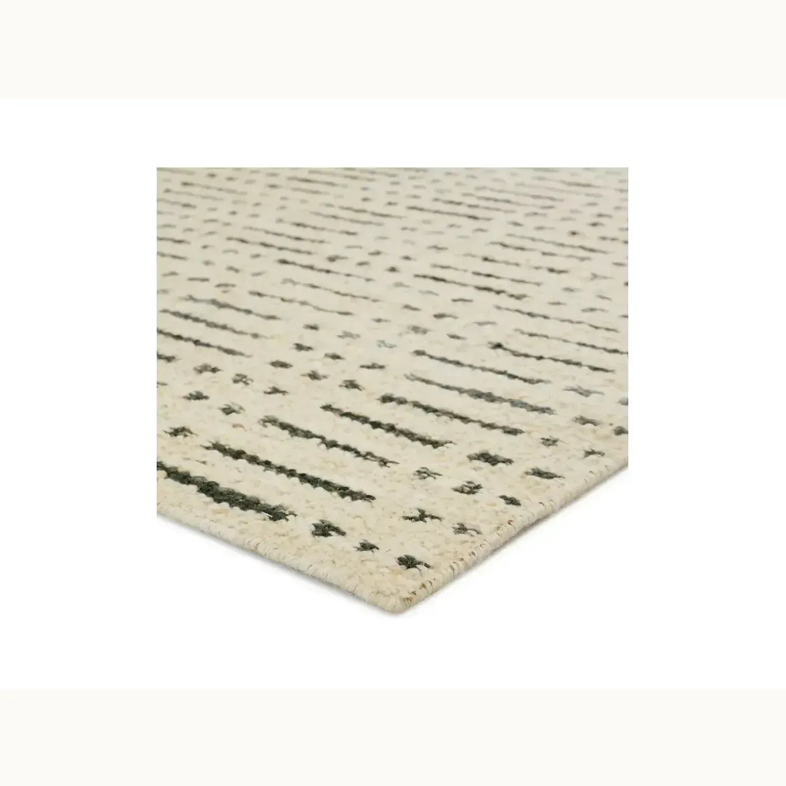 9' x 12' Ivory Wool Rug