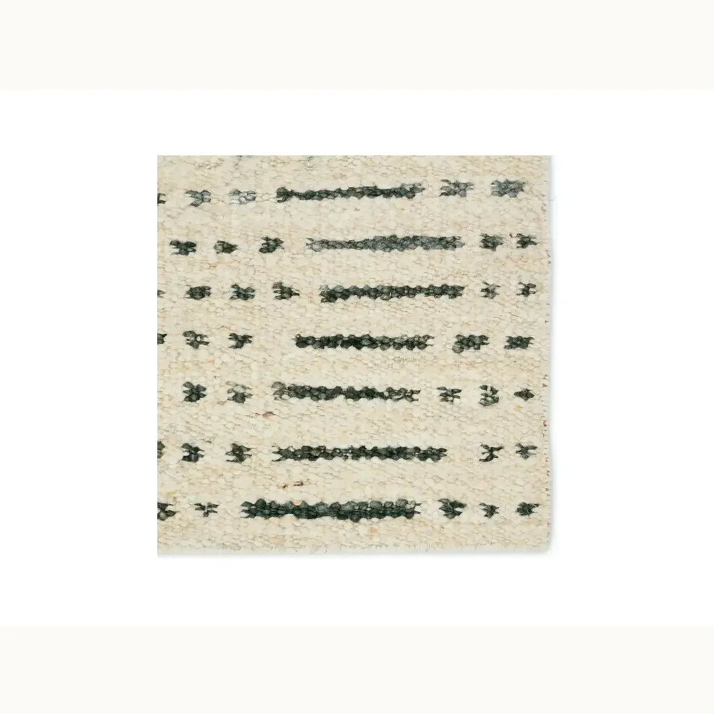 9' x 12' Ivory Wool Rug