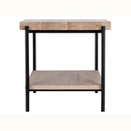 17 Two Tier Oak Side Table
