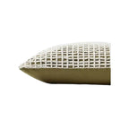 18x18 Green/Ivory Grid Down Pillow