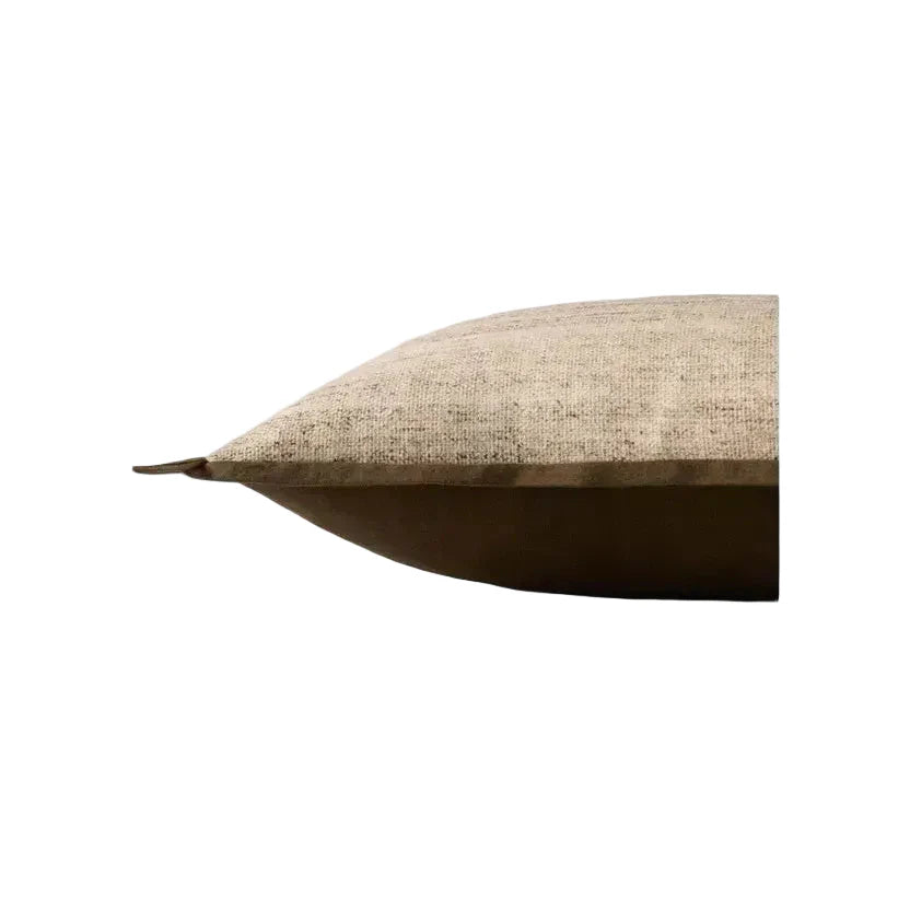 16x26 Brown/Ivory Heathered Down Pillow