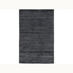 9'x12 Geometric Charcoal Wool Rug