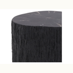 Black Wooden Trunk Side Table