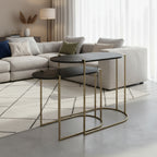 Antique Brass Nesting Tables