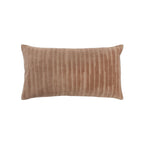 14x26 Camel Velvet Down Pillow