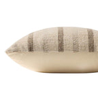 20x20 Brown/Ivory Patterned Down Pillow