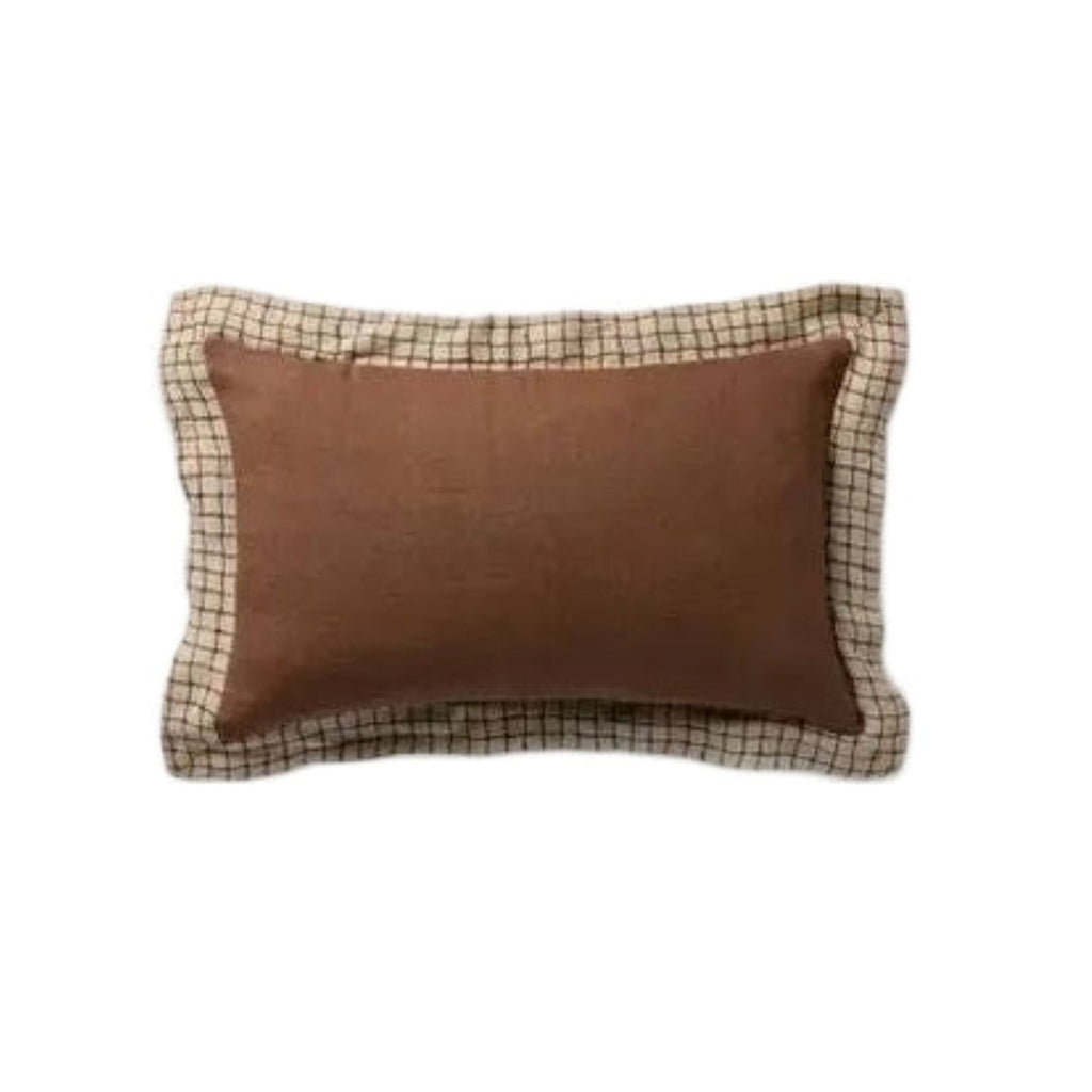 13x21 Brown w/Decorative Edge Down Pillow