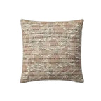 18x18 Taupe/Rose Down Pillow