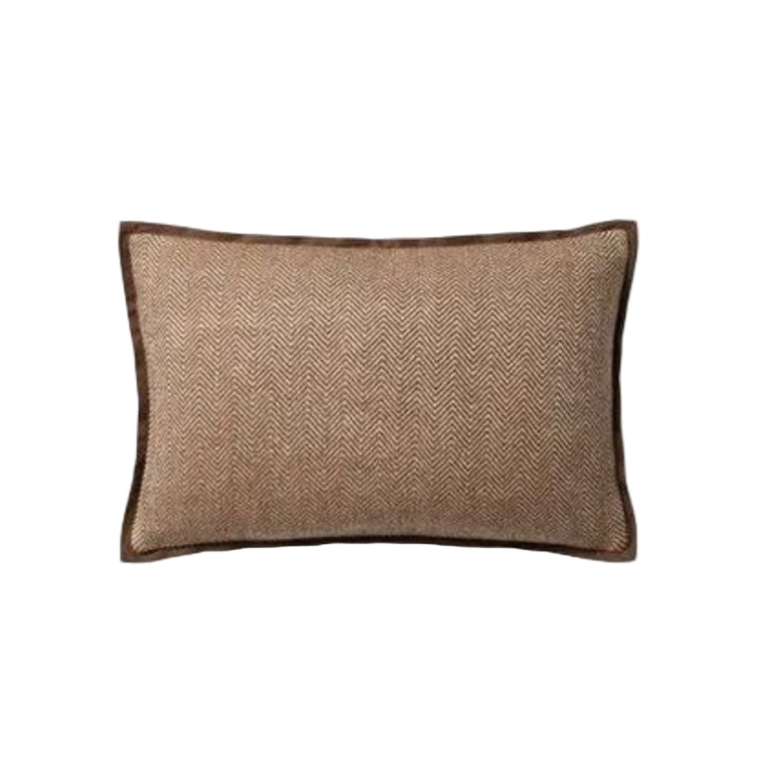 13x21 Brown Chevron Down Pillow