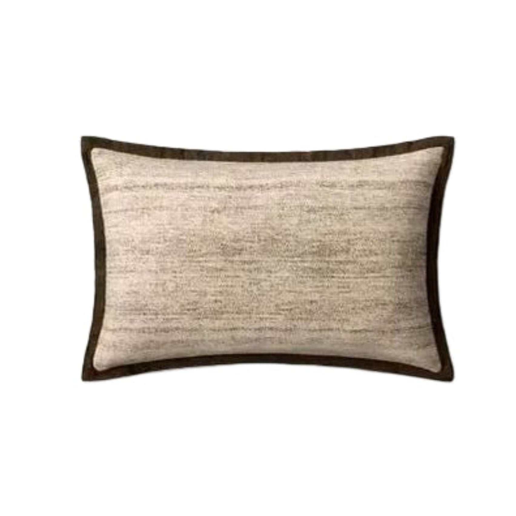 16x26 Brown/Ivory Heathered Down Pillow
