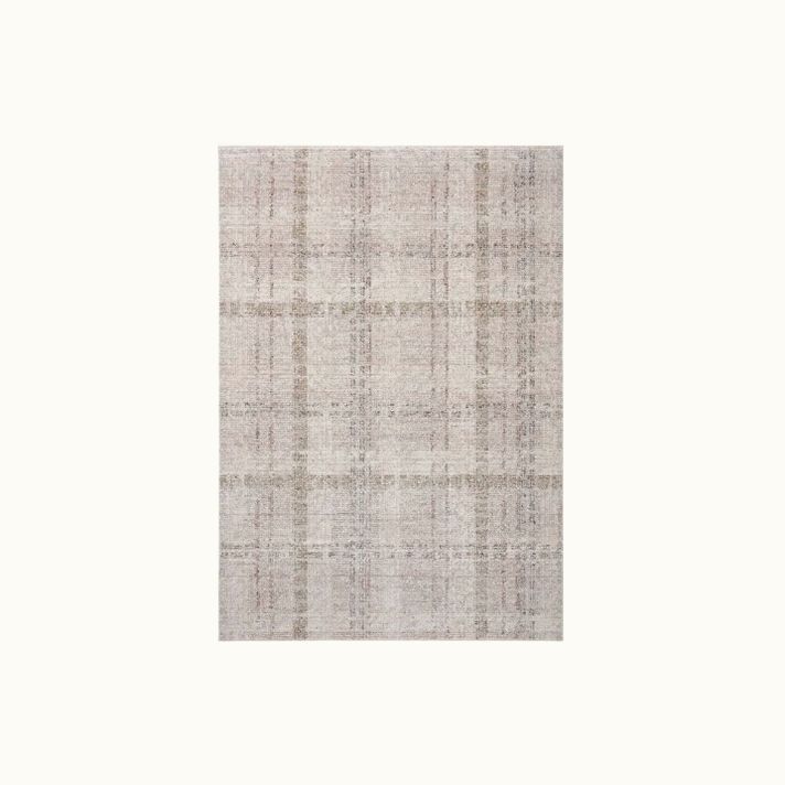 5'3 x 7'6 Ivory Multi Plaid