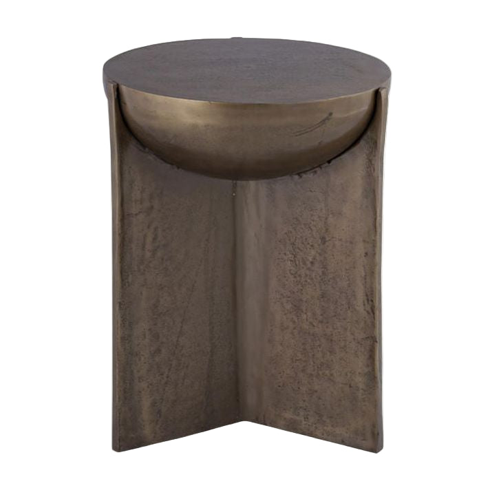 Antique Bronze Finish Side Table