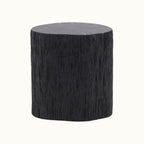 Black Wooden Trunk Side Table