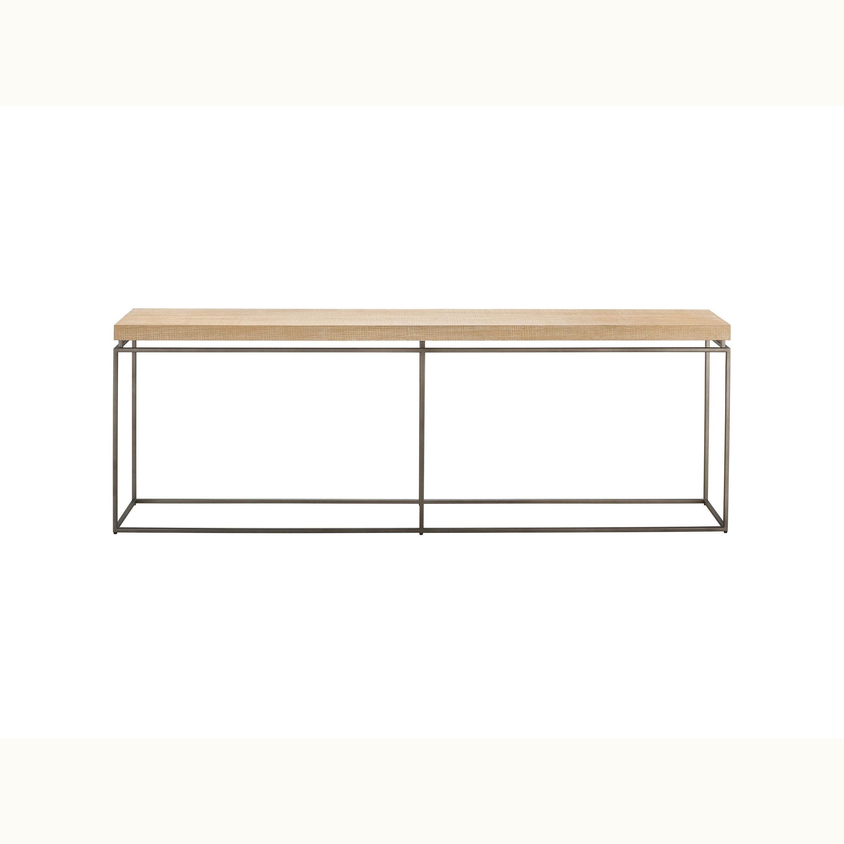 80 Rustic Natural Oak Console