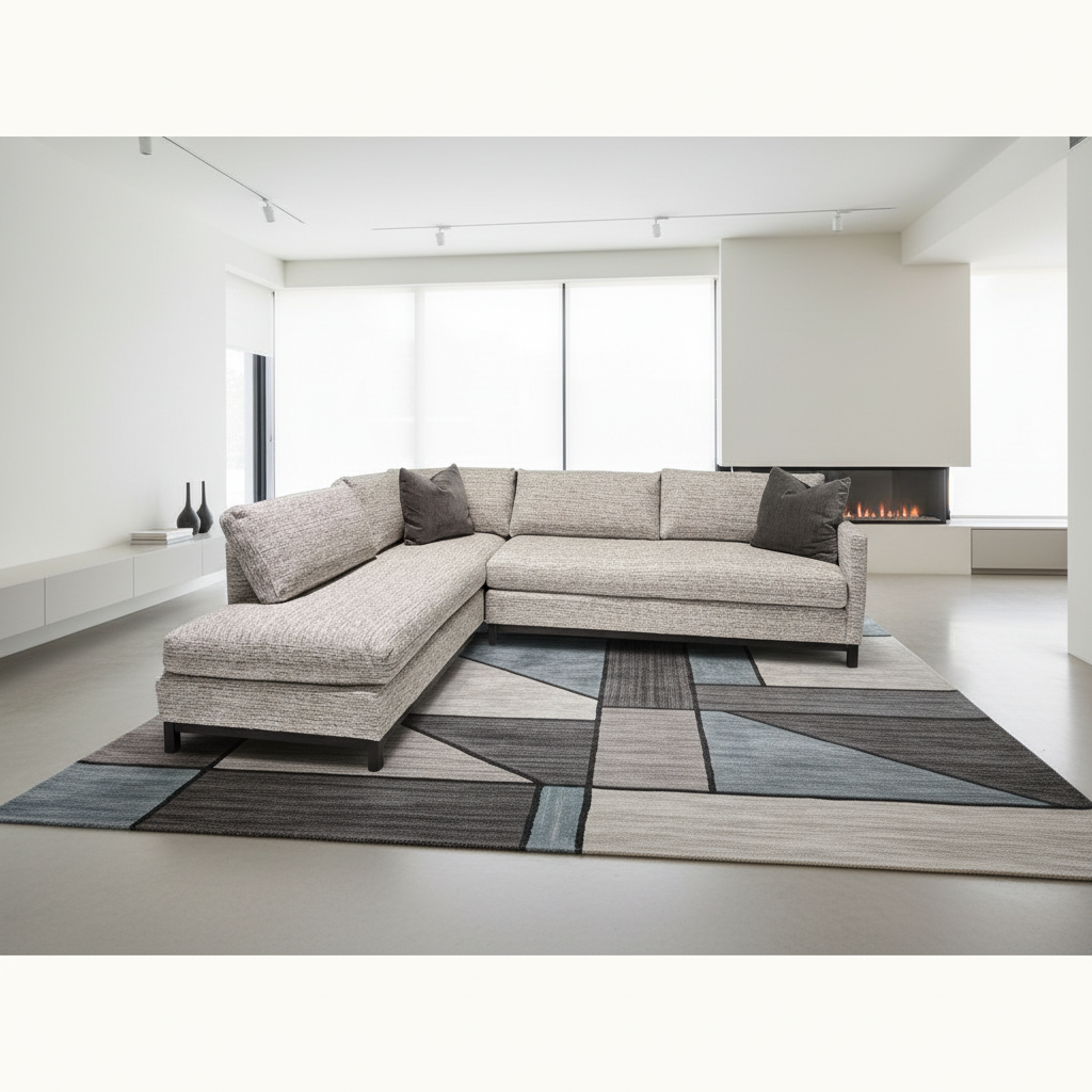 112 Custom Sectional with Left Chaise