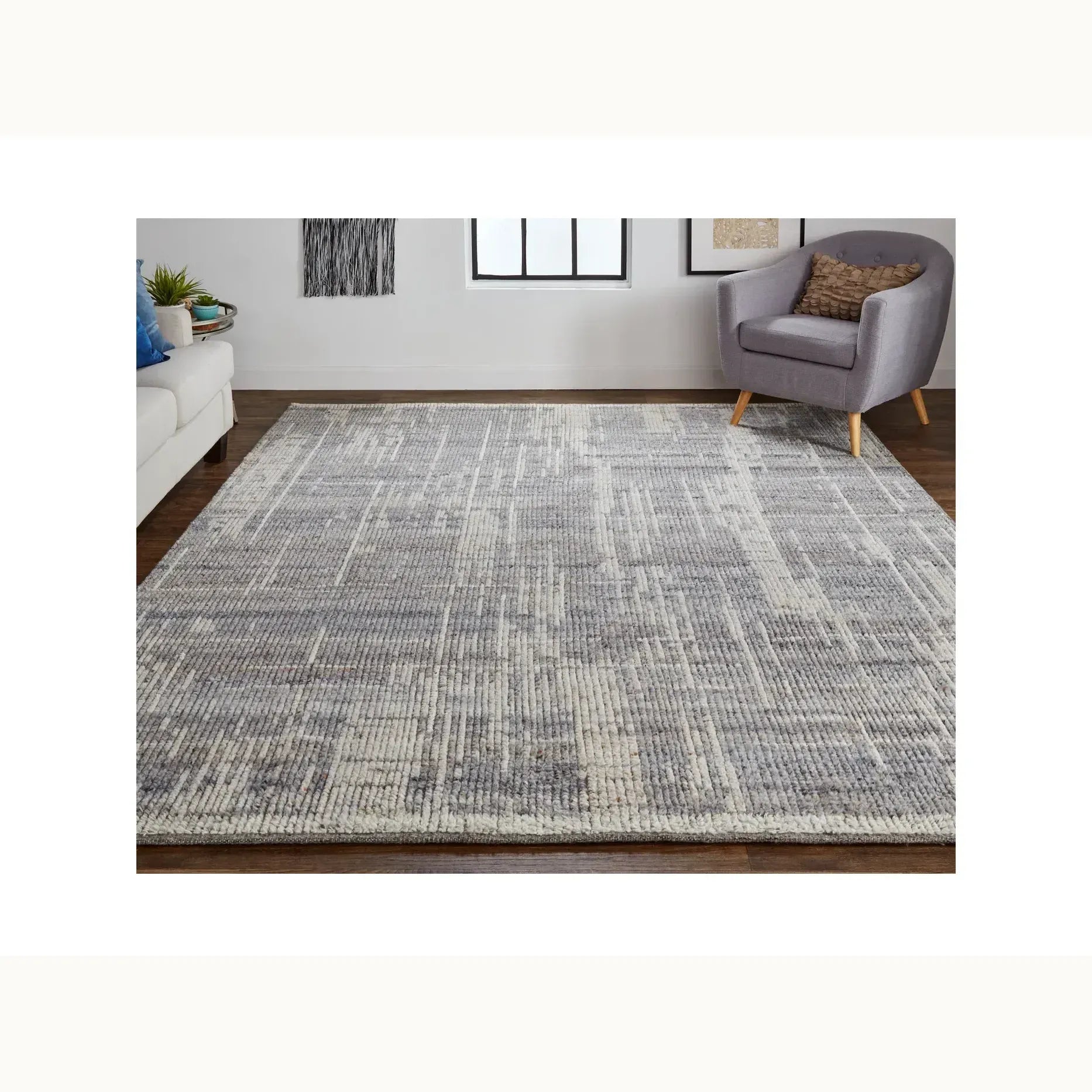 8'6 x 11'6 Grey-Multicolor Wool