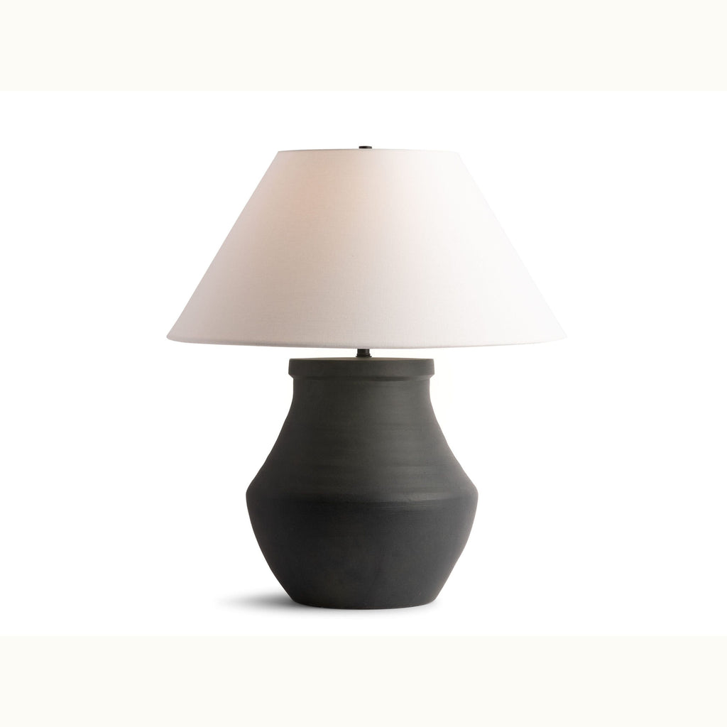 Black Ceramic Jar Lamp
