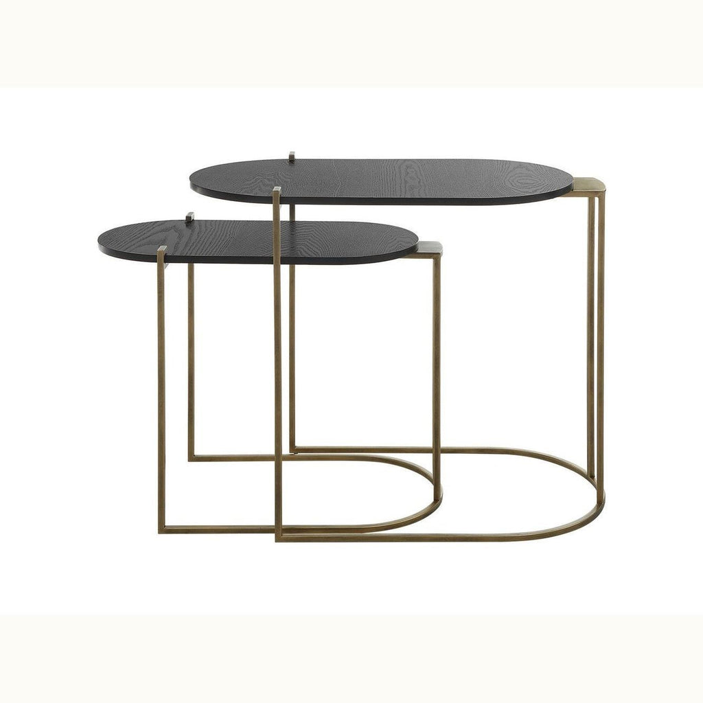 Antique Brass Nesting Tables