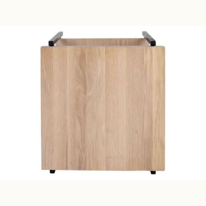 17 Two Tier Oak Side Table