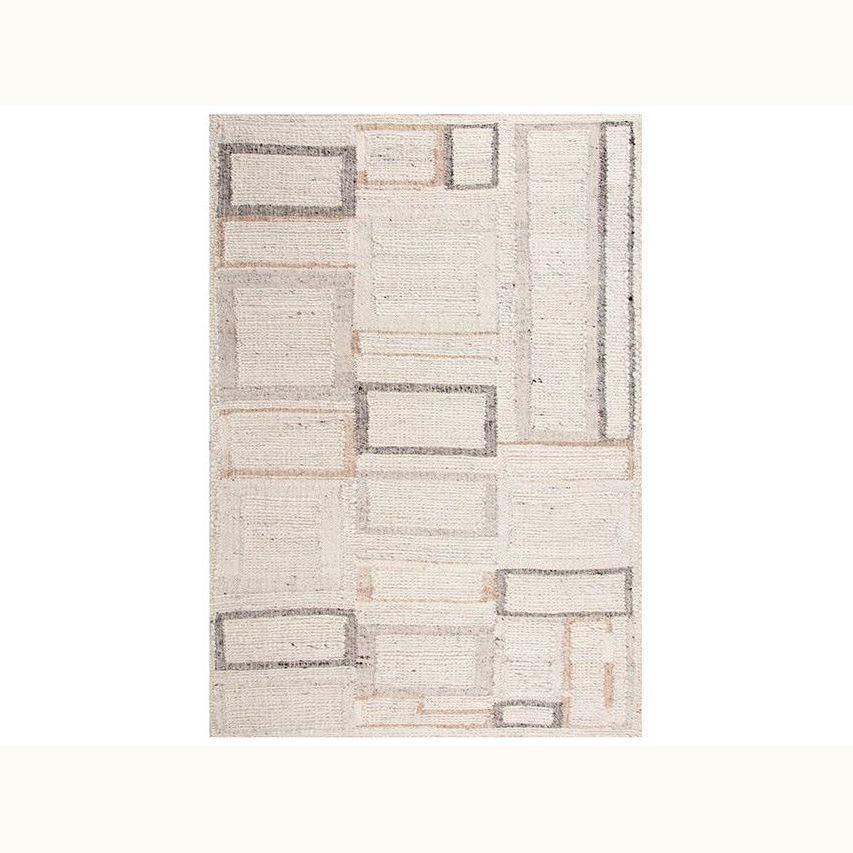 8' x 10' Ivory and Multi Wool  Rug