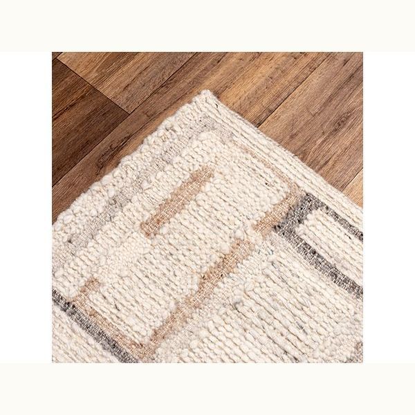 8' x 10' Ivory and Multi Wool  Rug