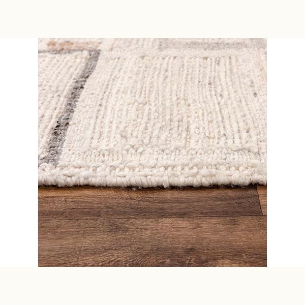 8' x 10' Ivory and Multi Wool  Rug