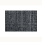 9'x12 Geometric Charcoal Wool Rug