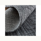 9'x12 Geometric Charcoal Wool Rug