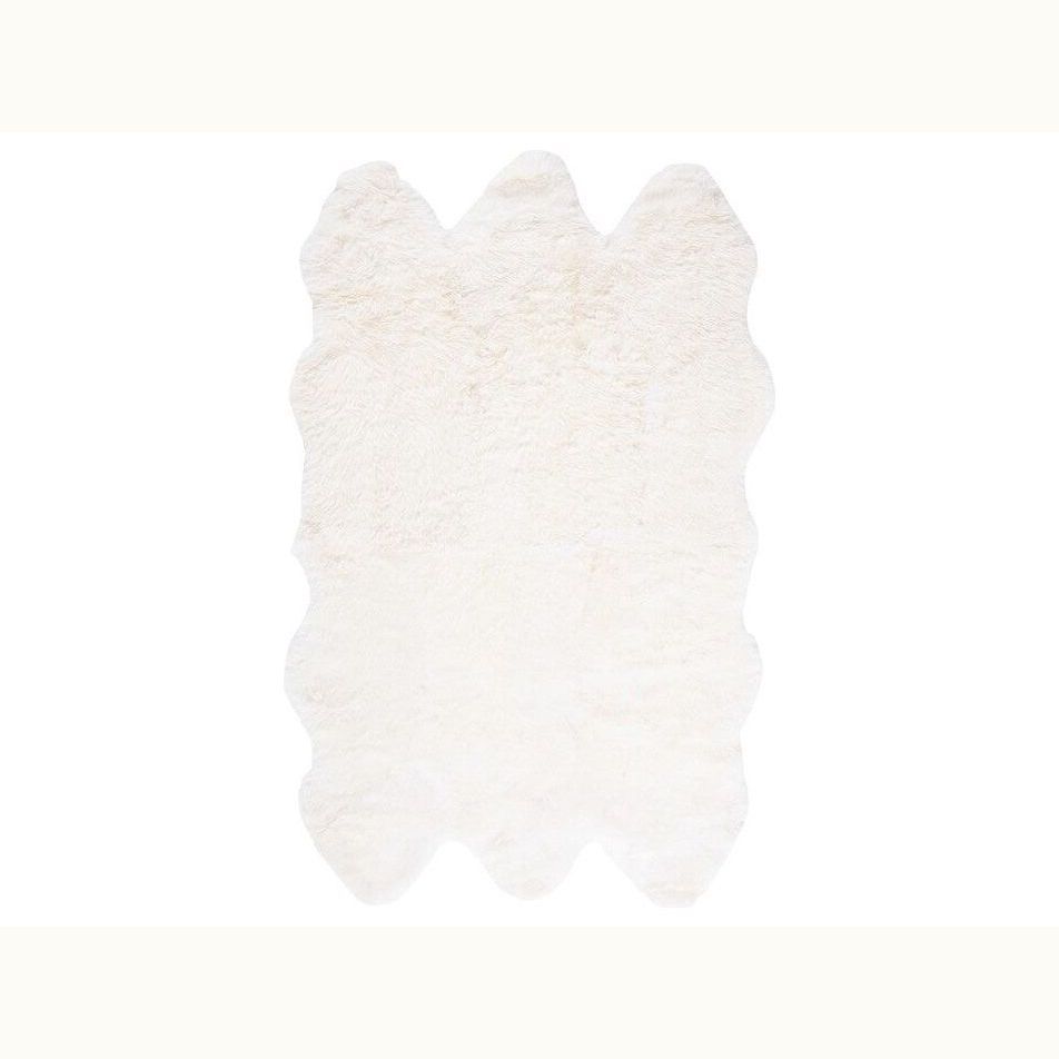 6 x 9' Ivory Shearling Rug